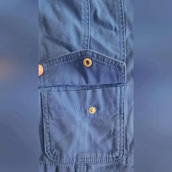 Ruby Rd. Petite Cropped Blue Jacket Size 8P - Picture 4 of 13